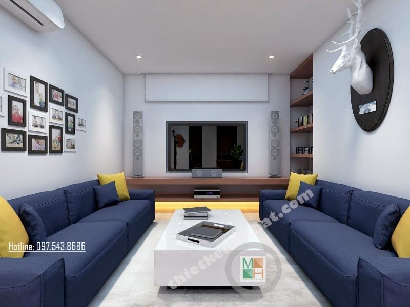 Bộ sofa hiện đại khung gỗ tự nhiên được coi là điểm nhấn thú vị cho căn phòng thêm nổi bật và cuốn hút hơn